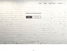 Tablet Screenshot of mariopavez.com